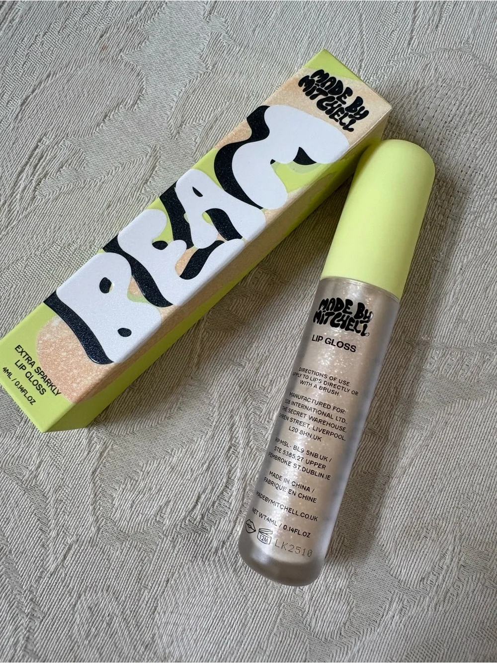 Made by Mitchell Beam Lipgloss in Extra Sparkly BNIB